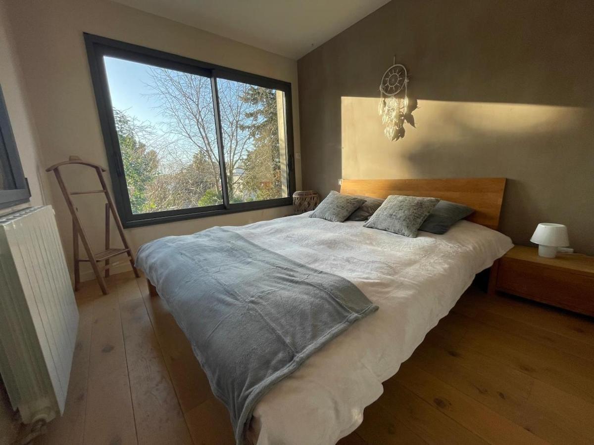 Glass And Wood Designer With Garden In Centertown Villa